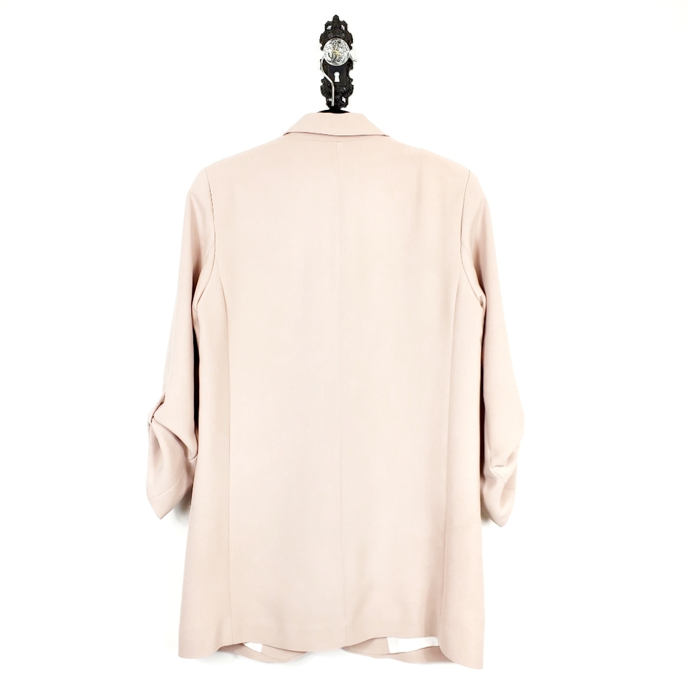ZARA Gorgeous Blush Nude Pink Oversized Blazer S - Picture 5 of 8
